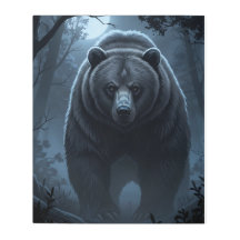 Urso Guardião da Floresta em Lua