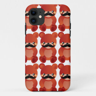 Urso Kawaii com capas de iphone Humor de Bigode