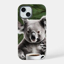 Urso Koala com Mug de Café, Design Cozy