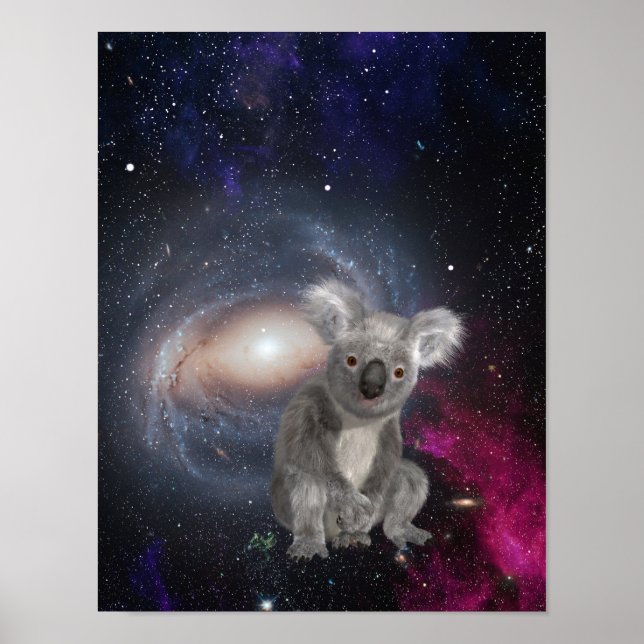 Urso Koala na Poster de Surreal do Diversão Espaci (Frente)