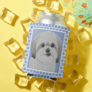 Urso Malshi Porta-Lata Isolado com Azulejos