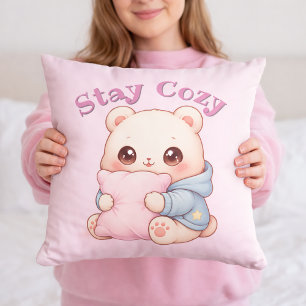 Urso Mochi de Abraço Almofada Fofa Estilo Kawaii