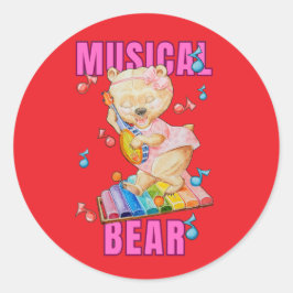Urso Musical Adesivo