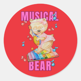Urso Musical Adesivo