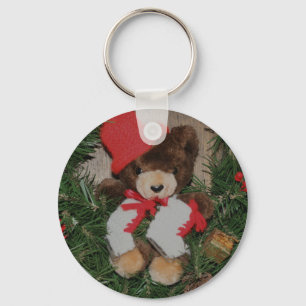 Urso na Chaveiro de Férias de Natal em Terra