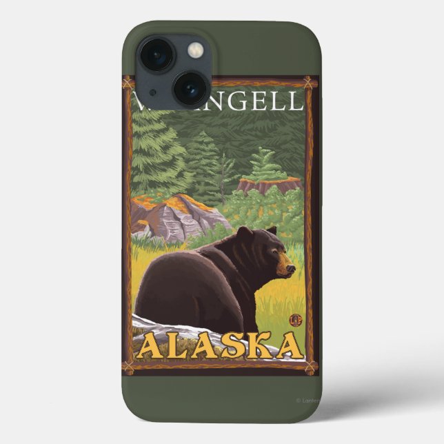 Urso Negro na Floresta - Wrangell, Alaska (Verso)