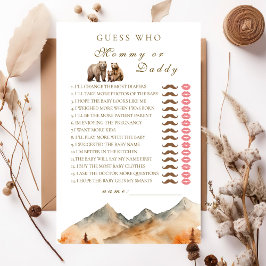 Urso Neutro Adorável Adivinha Quem Mamãe ou Pai