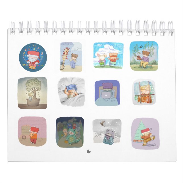 Urso no calendário do chapéu 2016 (Capa)