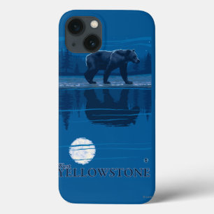 Urso no luar - Yellowstone ocidental, Montana