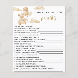 Urso nos tomates 20 Perguntas sobre o jogo de pais