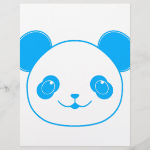 Urso Panda de Kawaii Azul