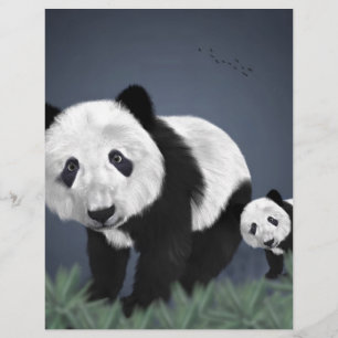 urso panda fofo animal de estimação preto branco d