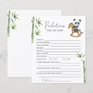 Urso Panda - previsões e desejos para o bebê