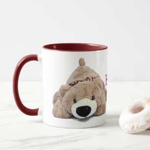 Urso para baixo! caneca