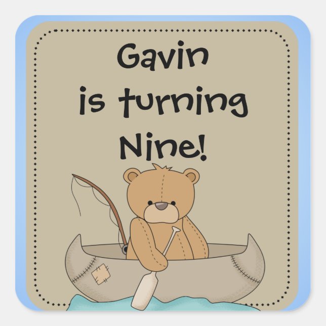 Urso Personalizado em Autocolantes (Frente)