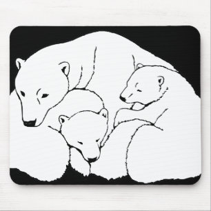 Urso Polar & Cubs Mousepad
