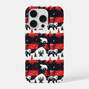 Urso Polar das Xadrezes de Buffalo Vermelho