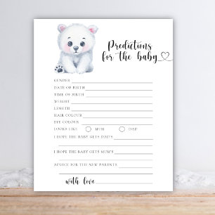 Urso polar de inverno - previsões para bebês e con