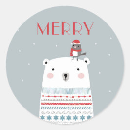 Urso Polar Deseja Adesivos