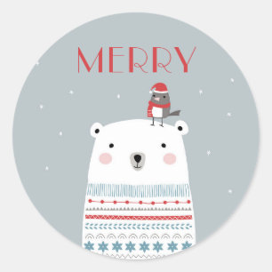 Urso Polar Deseja Adesivos