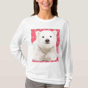 Urso Polar Fofo Camiseta Manga Longa             