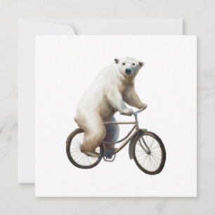 Urso Polar Na Bicicleta