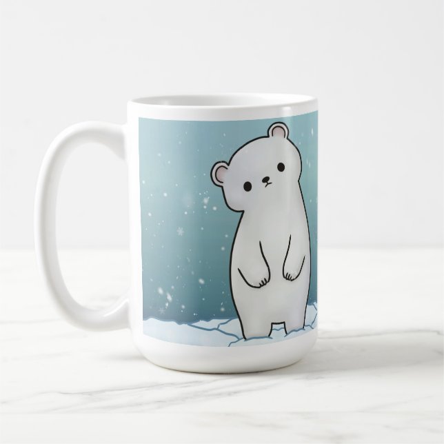 Urso Polar na Caneca de Neve (Esquerda)