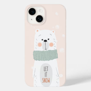 Urso polar - o deixe nevar - inverno bonito/Natal