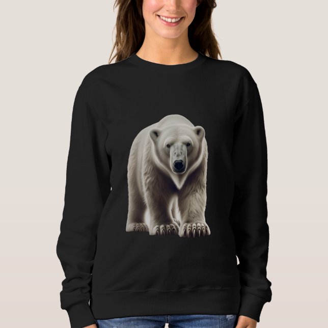 Urso Polar T-Shirt Ártico Urso Natural (Frente)