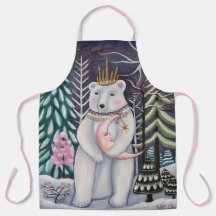 Urso Polar Whimsso e Arte Invernal da Lua