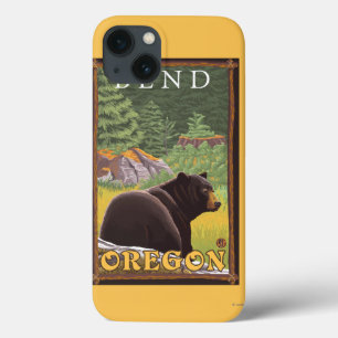 Urso preto na floresta - curvatura, Oregon