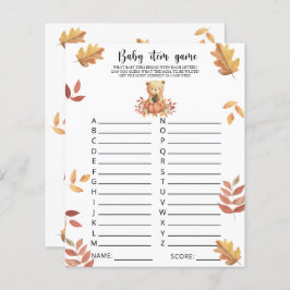 Urso Queda - Jogo de Item Bebê. Jogo do chá de fra