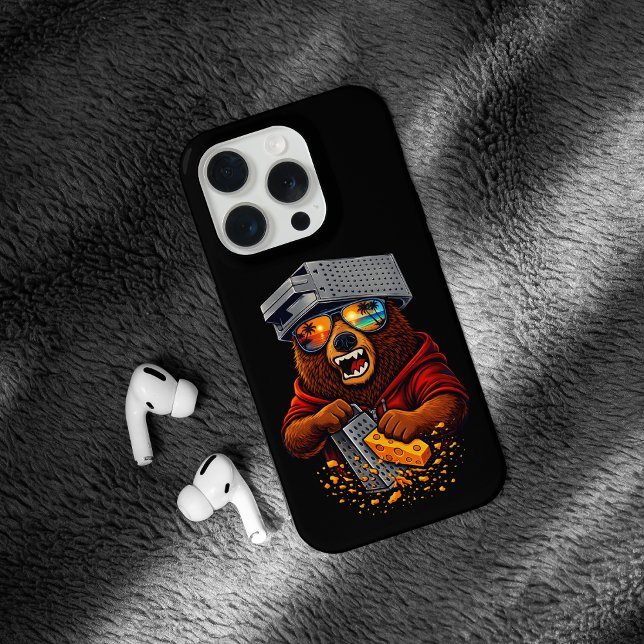 Urso Retro Com Chapéu Espeto de Queijo e Óculos de (Criador carregado)