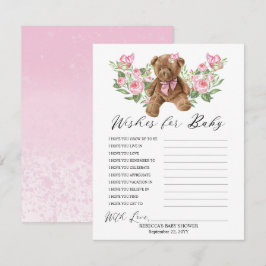 Urso Rosa Rosa Rosa Fresco deseja Jogo Bebê