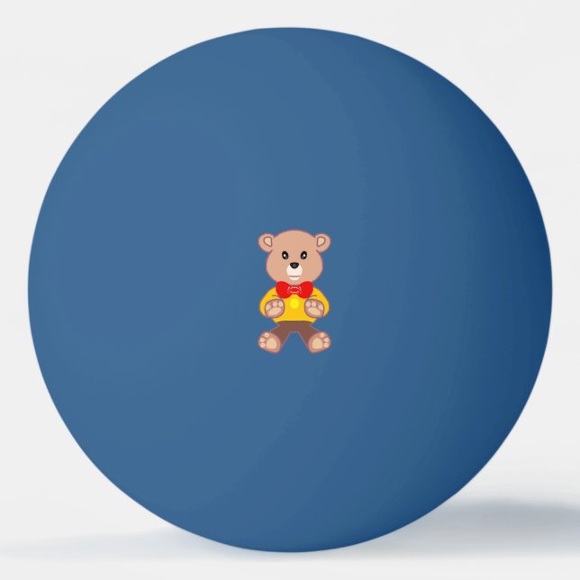 Urso Teddy Bola de Ping Pong Espacial (Frente)
