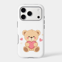 Urso Teddy Fofo Segurando Coração – Amor de Dia do