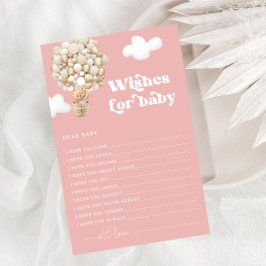 Ursos Balões Esperam Desejos para Jogo de Bebê