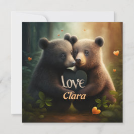Ursos bonitos se abraçando no amor