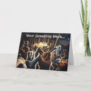 Ursos Dançantes Saudando Cartões Personalizados Ca