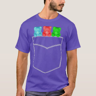 Ursos de Goma-de-Obra Camisa Três Ursos de Kawaii 