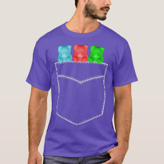 Ursos de Goma-de-Obra Camisa Três Ursos de Kawaii 