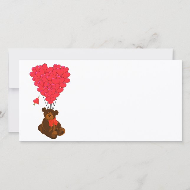 Ursos de pelúcia e balões cardíacos (Frente)