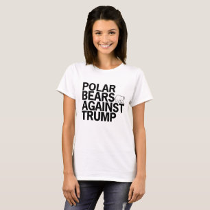 Ursos polares contra o t-shirt do trunfo