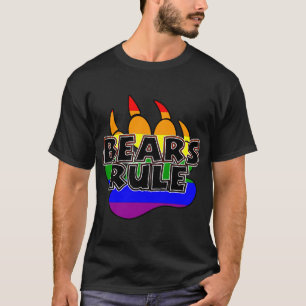 URSOS REGEM CAMISA DE ARCO-ÍRIS DE PATAS DE URSO