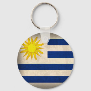 Uruguai Flag Chaveiro