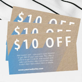 US$ 10 Cartão de visita de desconto