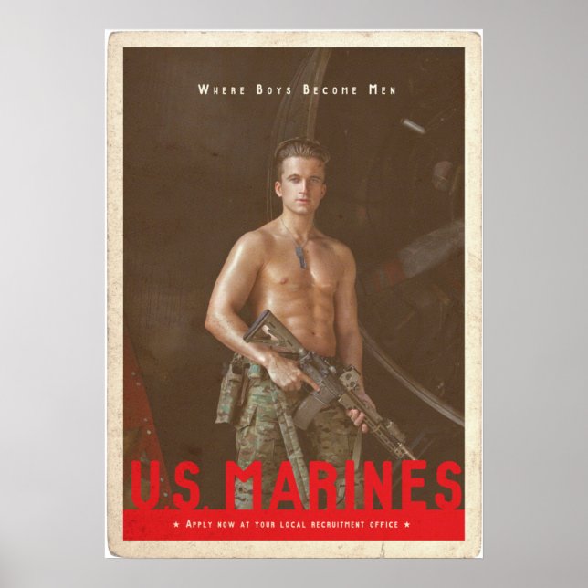 US Marine Recruitment Poster (Frente)