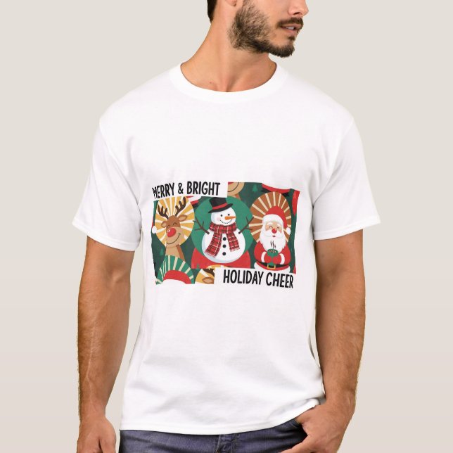 🎄👕 US Market Favorite · Christmas T-shirt Printi (Frente)