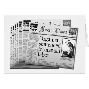 (US sp.) Cartão de vazio engraçado para os organ