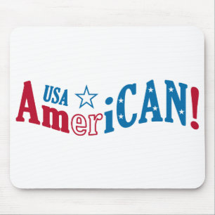 USA AmeriCAN! mousepad personalizado